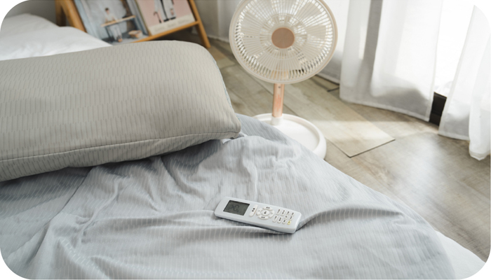 搭配冷氣、電風扇使用示意圖