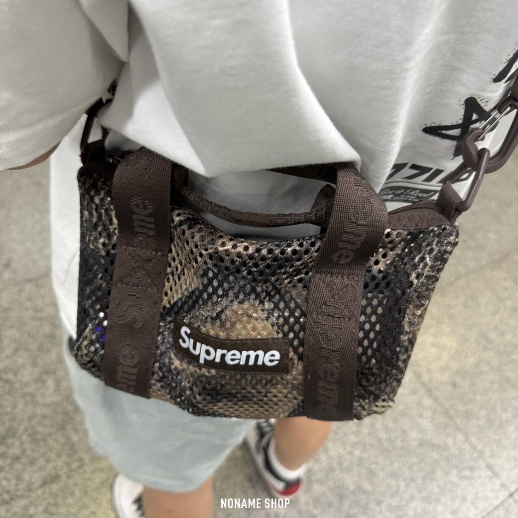 SUPREME SS25 WEEK 8 MESH MINI DUFFLE BAG 網眼洞洞手提包肩背包