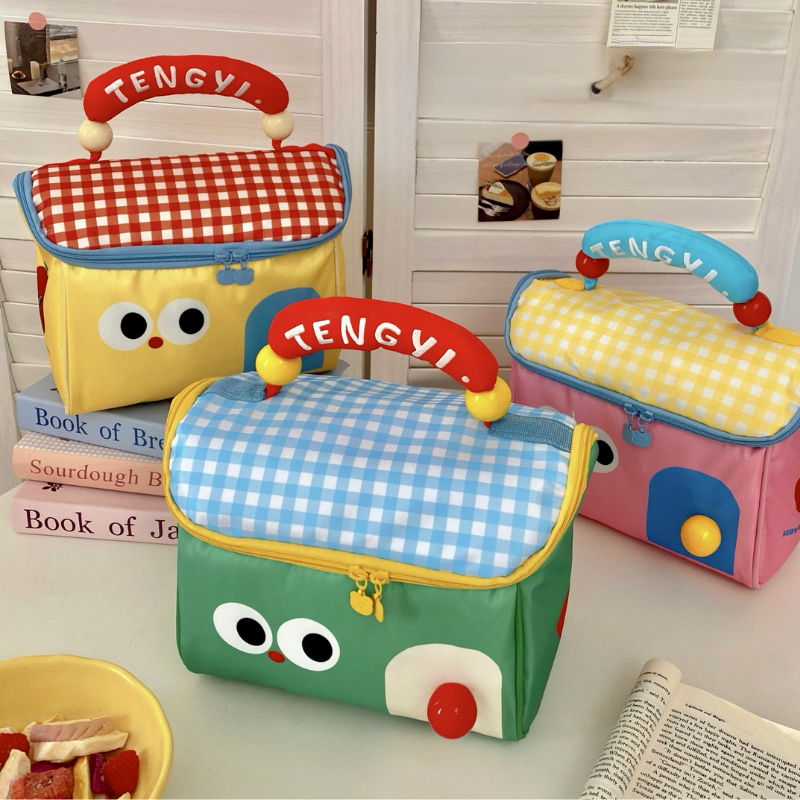 可愛小房子便當保溫袋