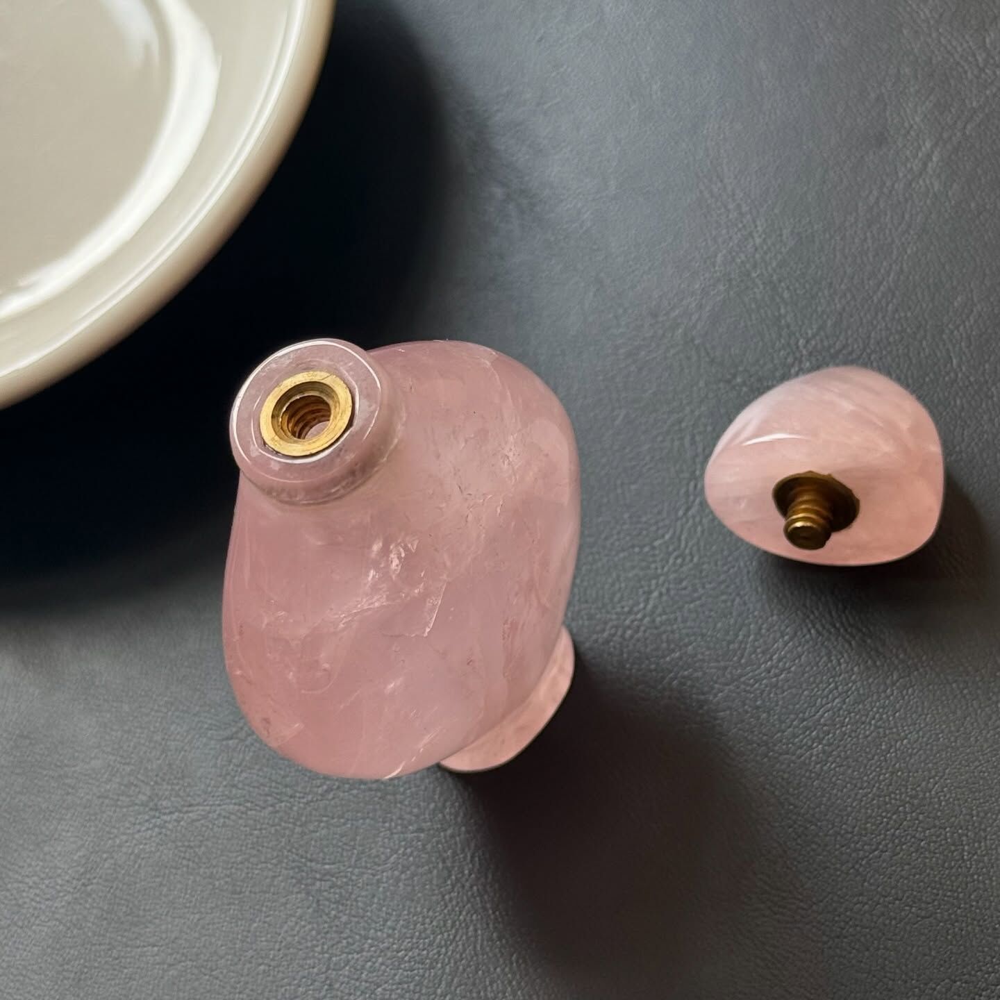 [原石] 粉晶 香水精油瓶