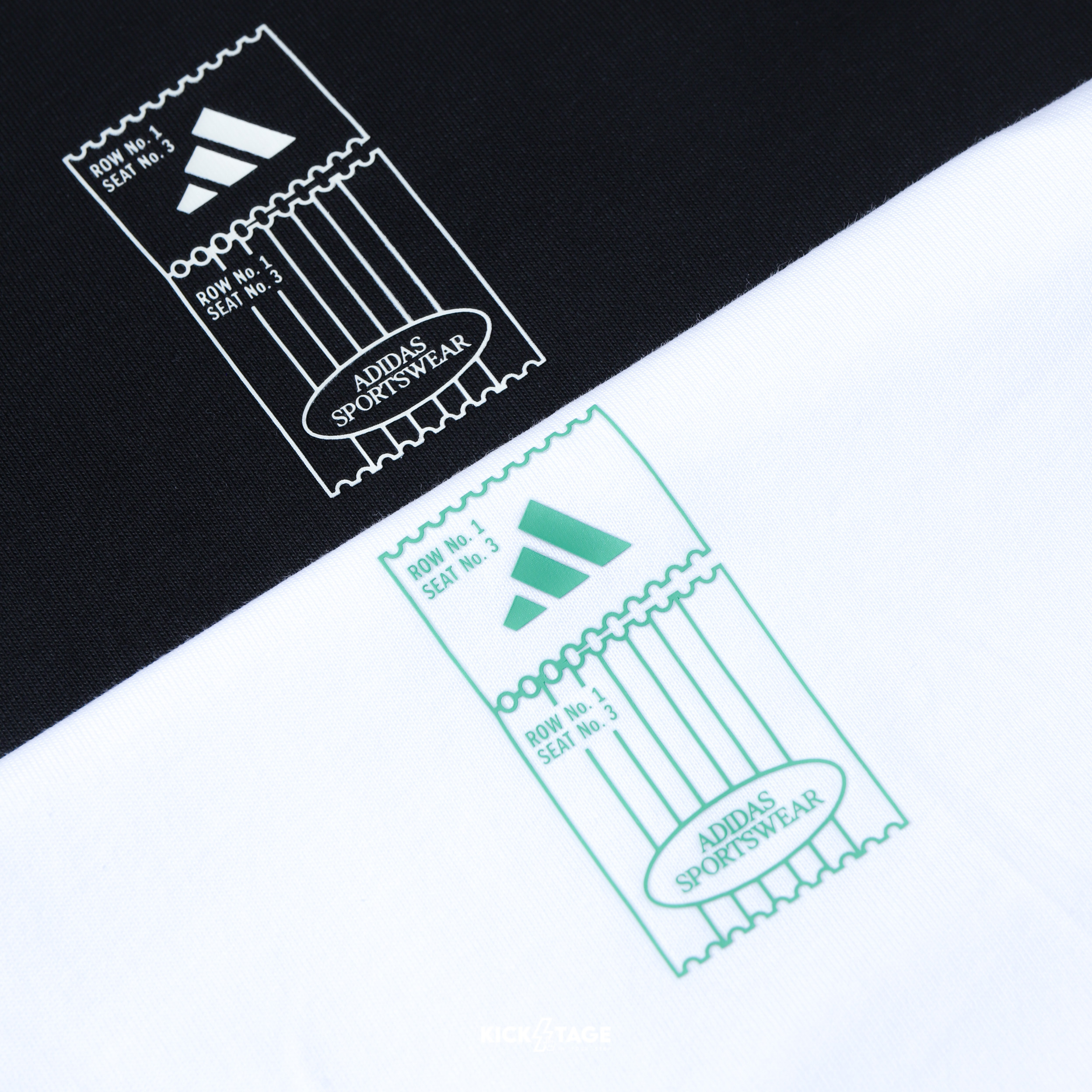 男款 ADIDAS STAD TICKET TEE 白 黑 體育場門票 印花 柔軟 純棉 圓領 短T【JM6473/JM6474】