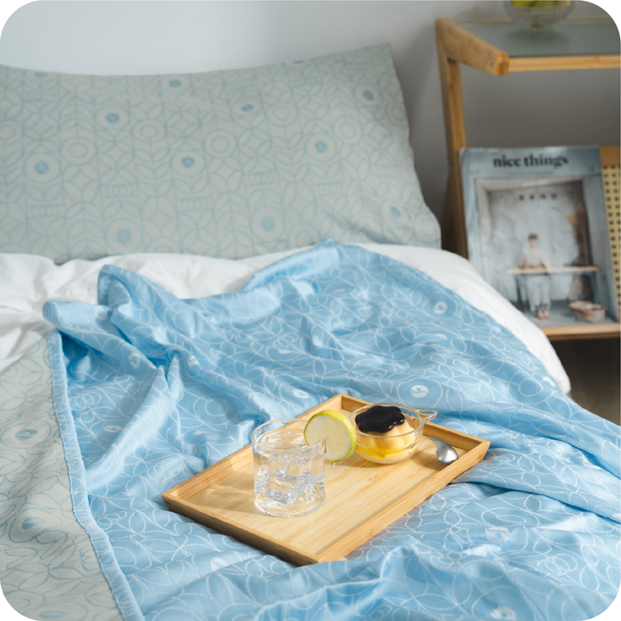 搭配凍織冰涼毯示意圖