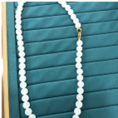 0901ht49-和田玉-8m白玉四邊媽媽鏈/個（A49）