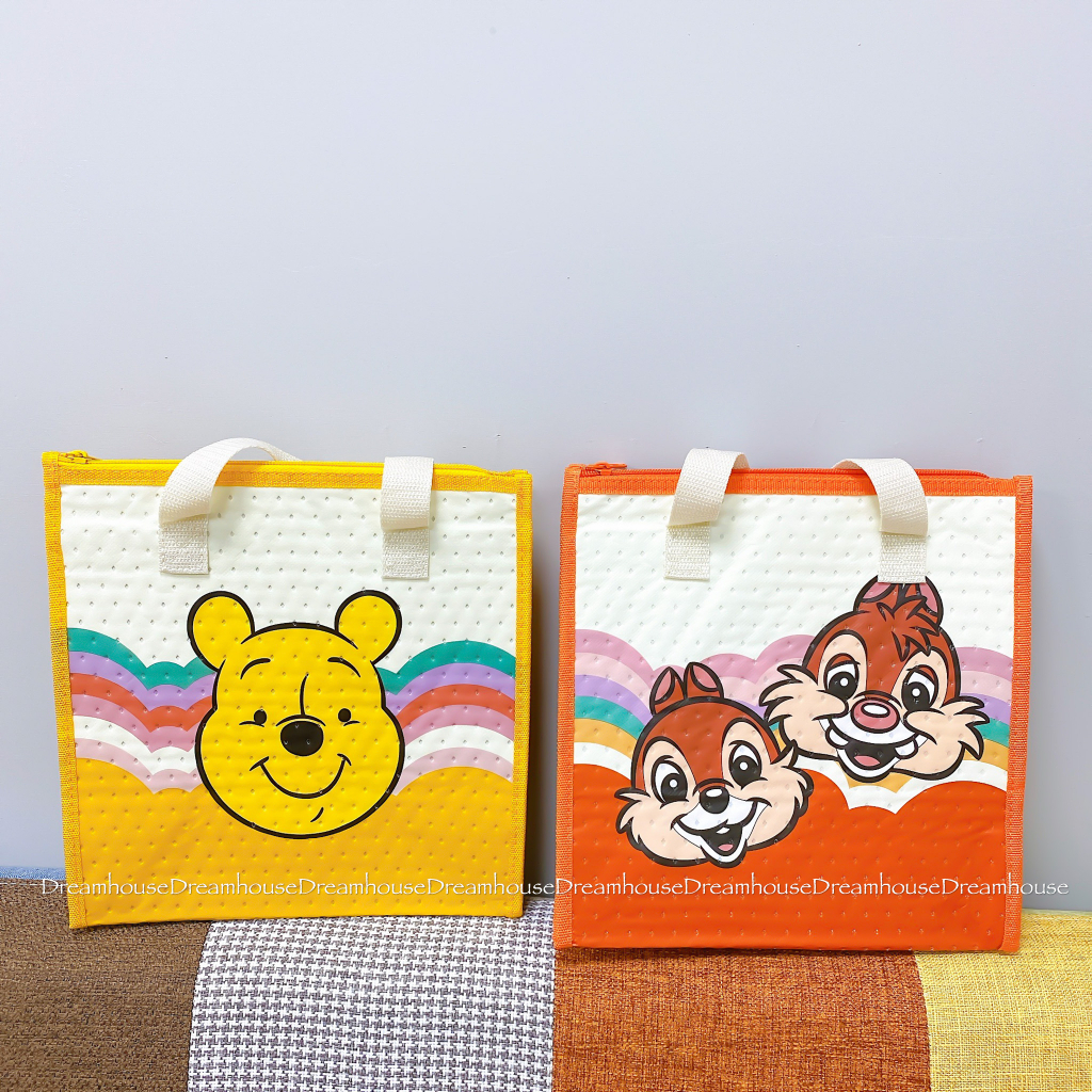 日本帶回 Skater 迪士尼 小熊維尼 奇奇蒂蒂 大容量 便當袋 保溫袋 保冷袋 野餐袋 環保袋 手提袋