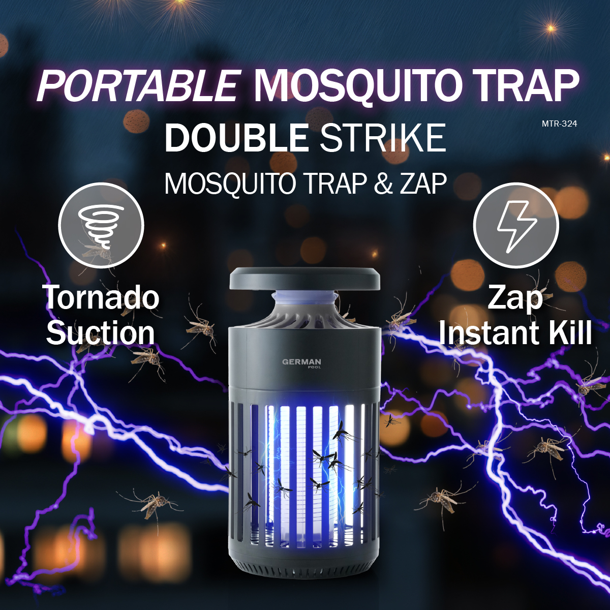 German Pool Mosquito Trap & Zap MTR-324