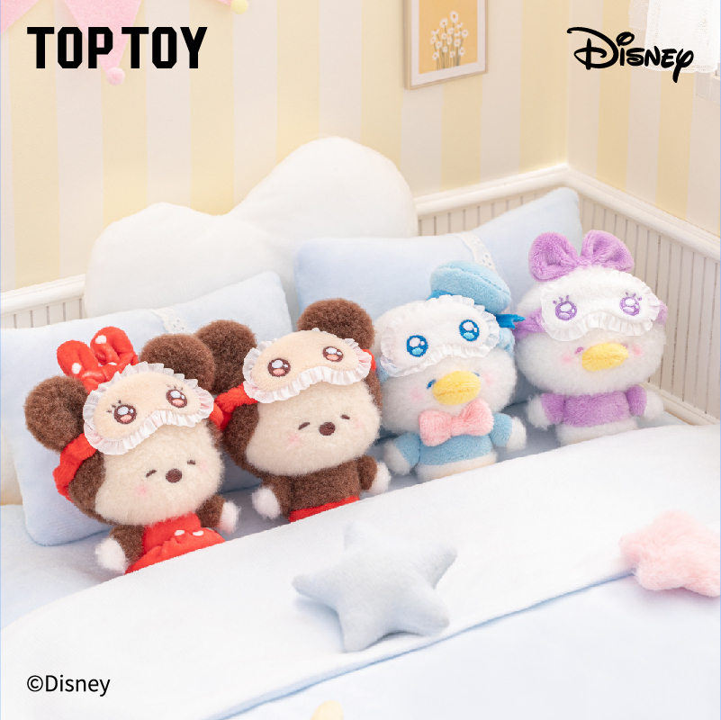 迪士尼瞇瞇眼睡衣毛絨吊飾 [14入/中盒]