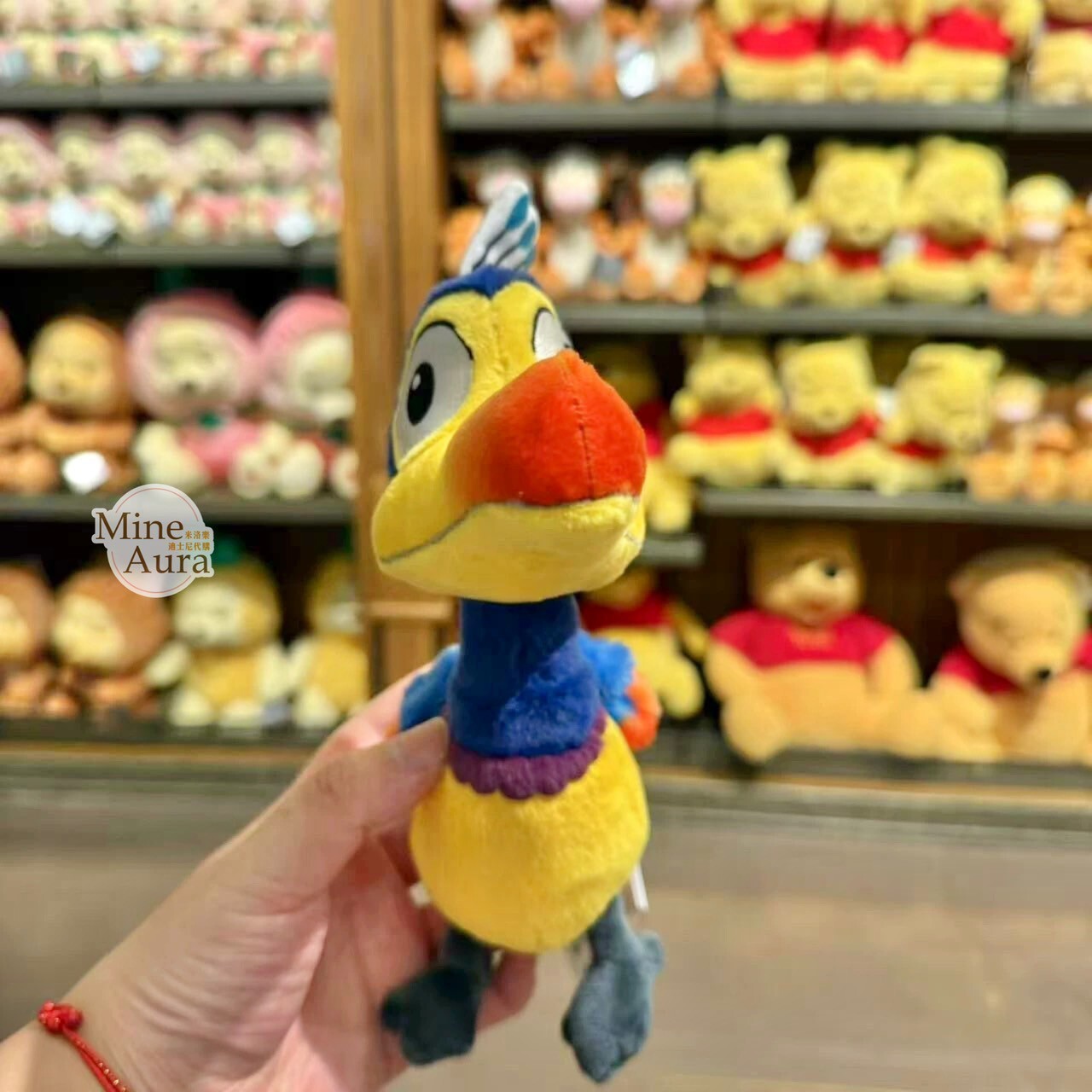 天外奇蹟 Up 稀有彩色巨鳥 凱文 Kevin 搖搖發聲設計 娃娃 玩偶 -上海迪士尼樂園