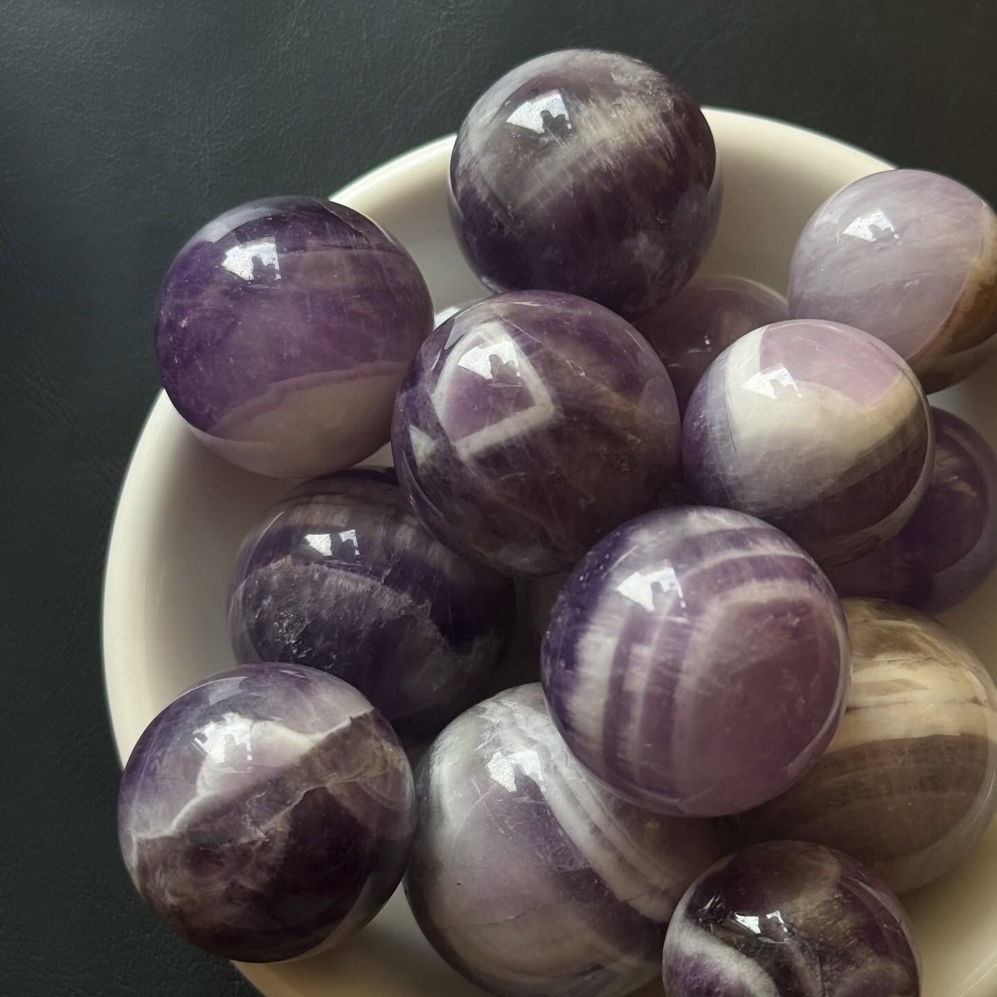 [原石] 夢幻紫水晶 水晶球 約 20~25mm