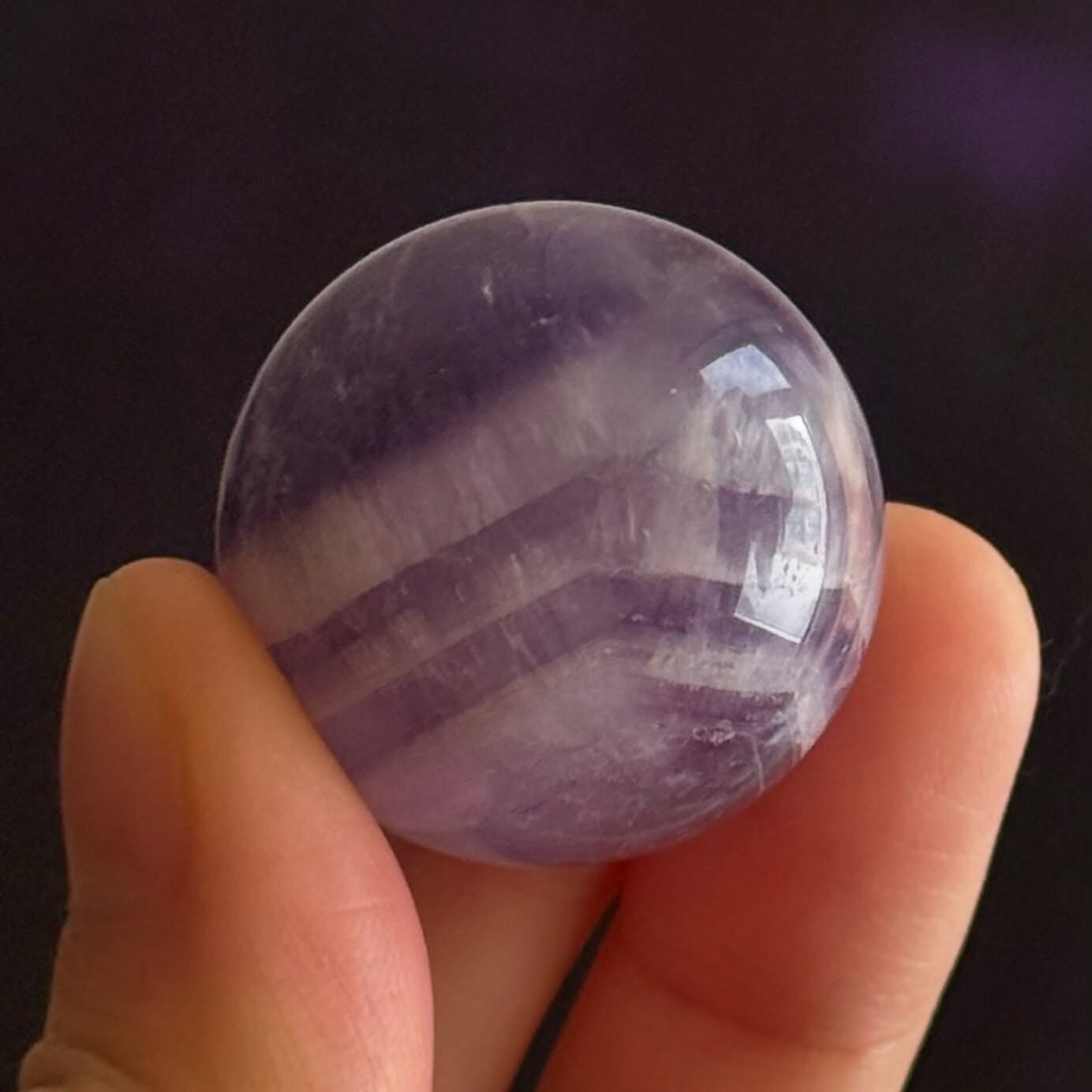 [原石] 夢幻紫水晶 水晶球 約 20~25mm