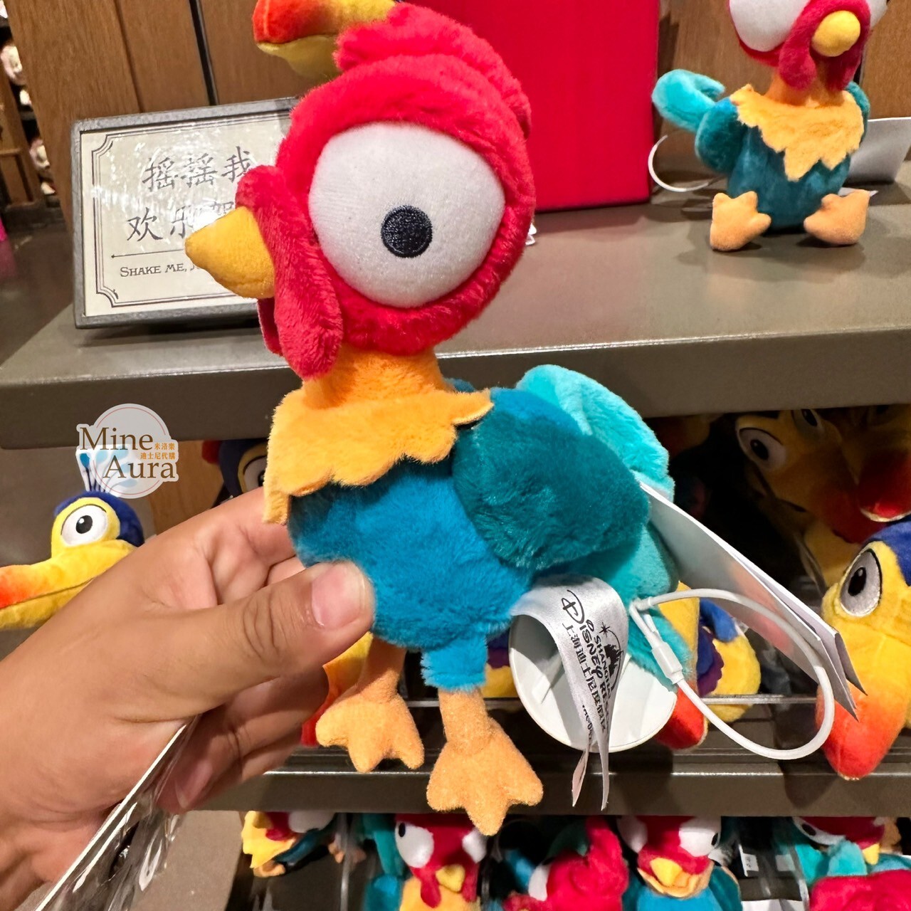 嘿嘿 Heihei 公雞 搖搖發聲設計 娃娃 玩偶 海洋奇緣 Moana -上海迪士尼樂園