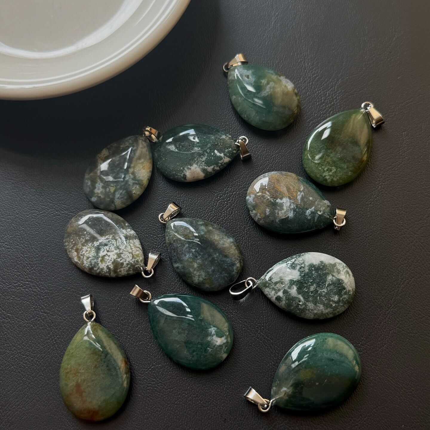 [原石] 水草瑪瑙 項鍊吊墜