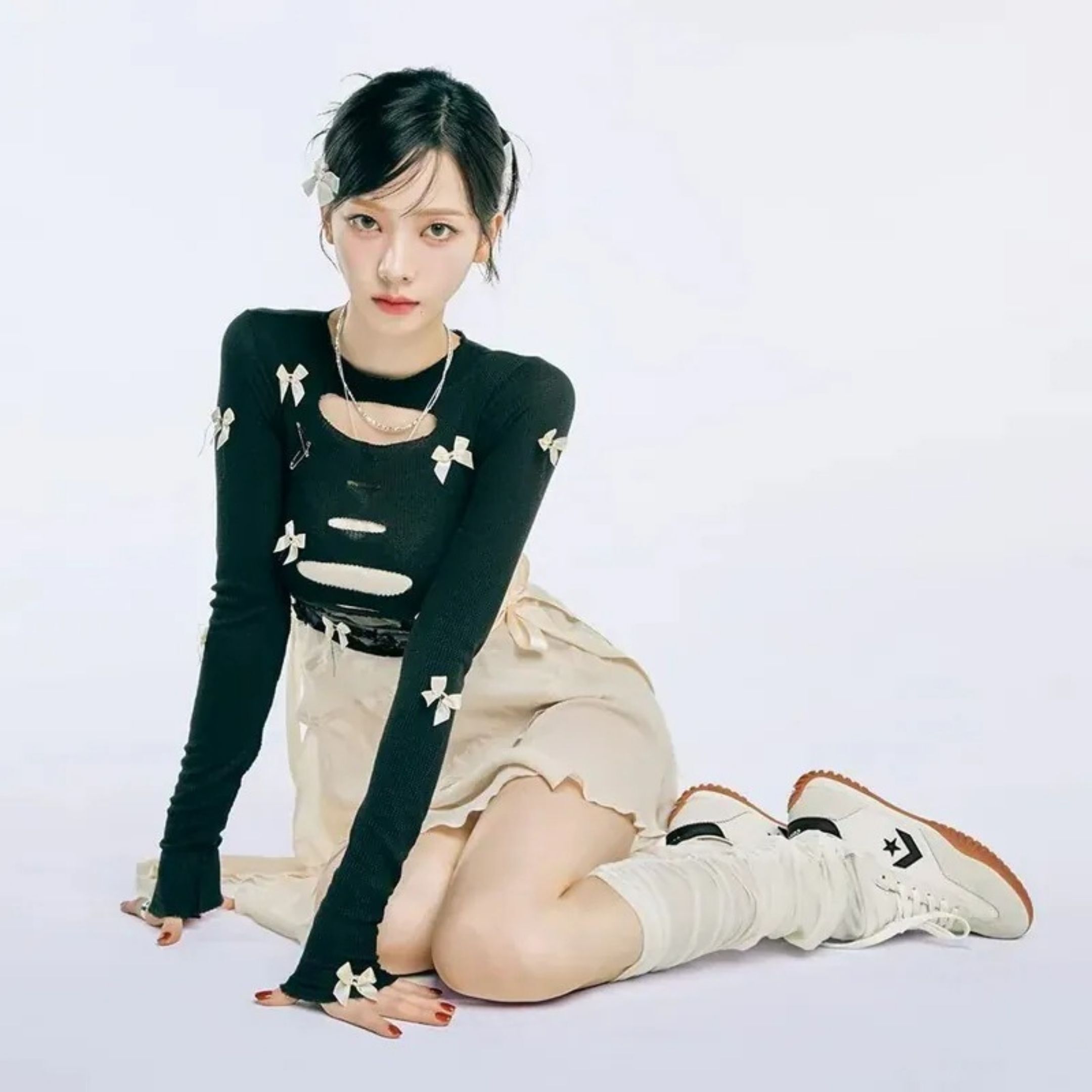 NICEDAY 現貨 CONVERSE RUN STAR TRAINER 德訓 復古 流星 米白 KARINA 劉知珉 代言 A08262C