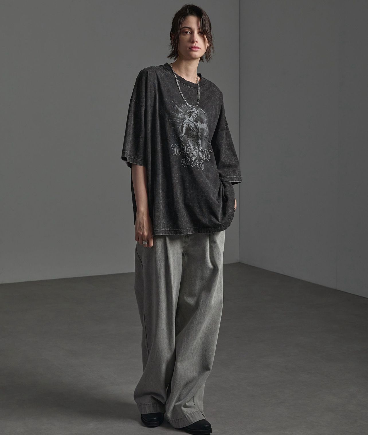 【預購】JN090116 CIYOT 復古圖案印花短袖上衣