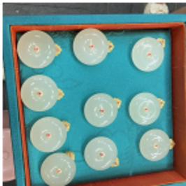 0901ht67-和田玉-18k白玉平安扣/個（A67）