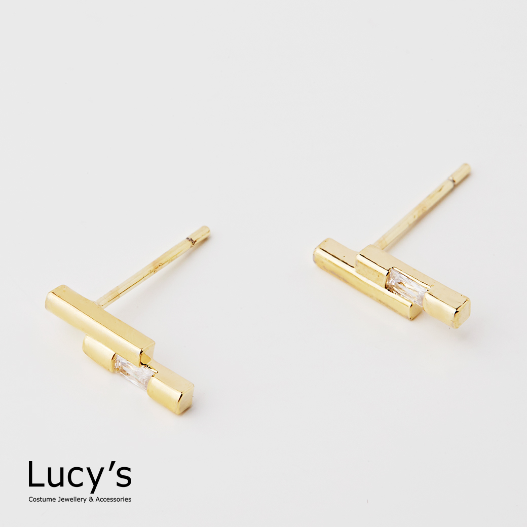 雙線微光 耳環 (三色) (109375/109376/111946)