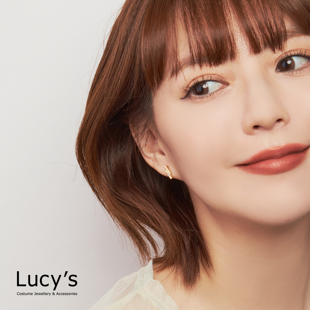 雙線微光 耳環 (三色) (109375/109376/111946)