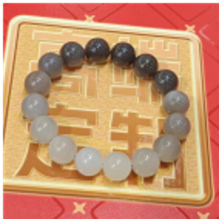 0901ht69-和田玉-12m煙紫漸變手串/件（A69）