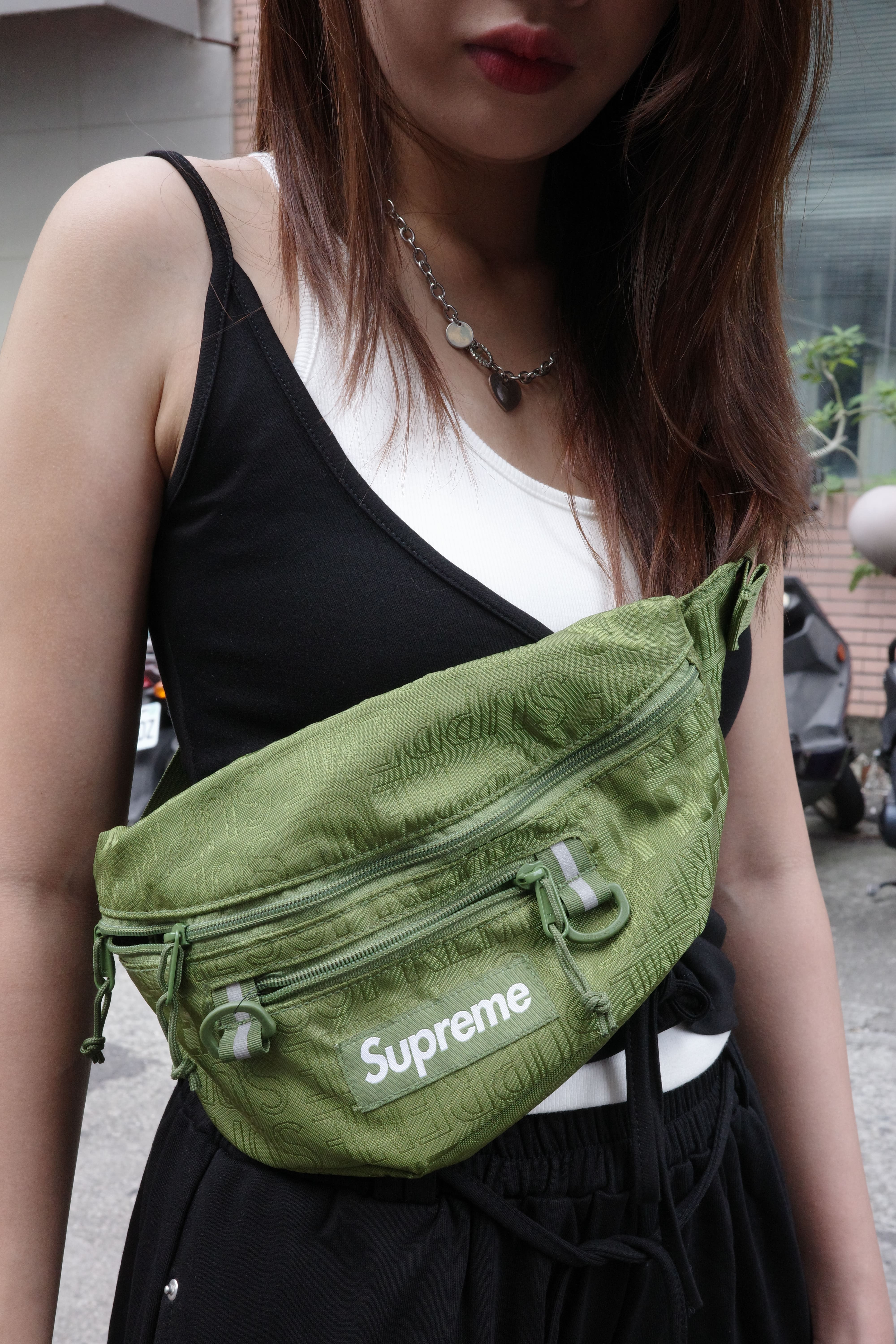 ss19b8 Supreme waist bag olive outlet 綠 月亮腰包