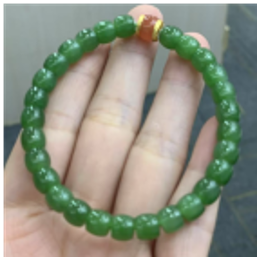 0901ht72-和田玉-老型南紅手串/個（A72）