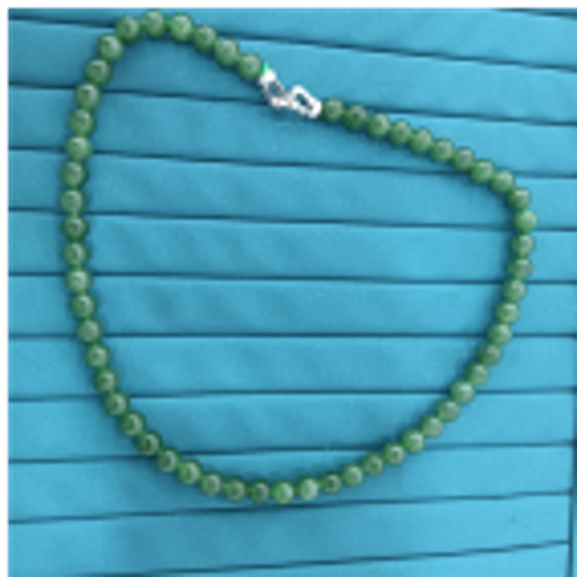 0901ht78-和田玉-8m碧玉媽媽鏈56顆/個（A78）