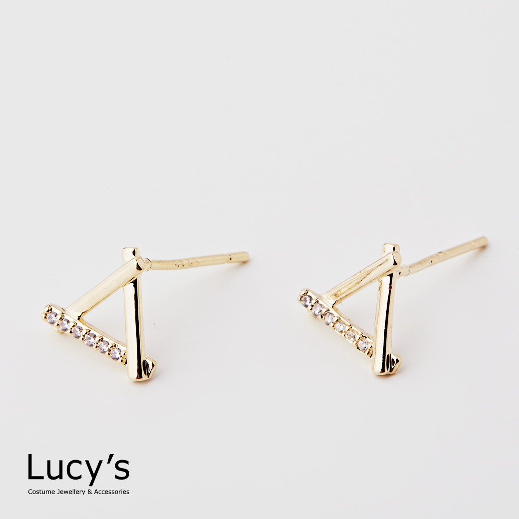 三角鐵 耳環 (三色) (111733/111734/111735)