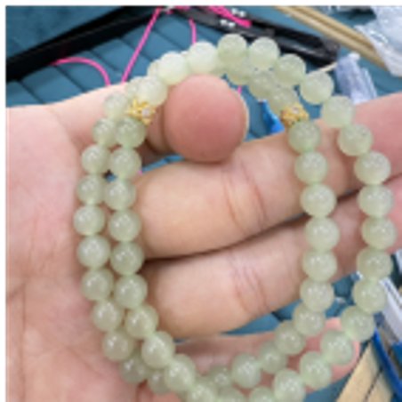 0901ht95-和田玉-冰晴水6m手串/件（A95）