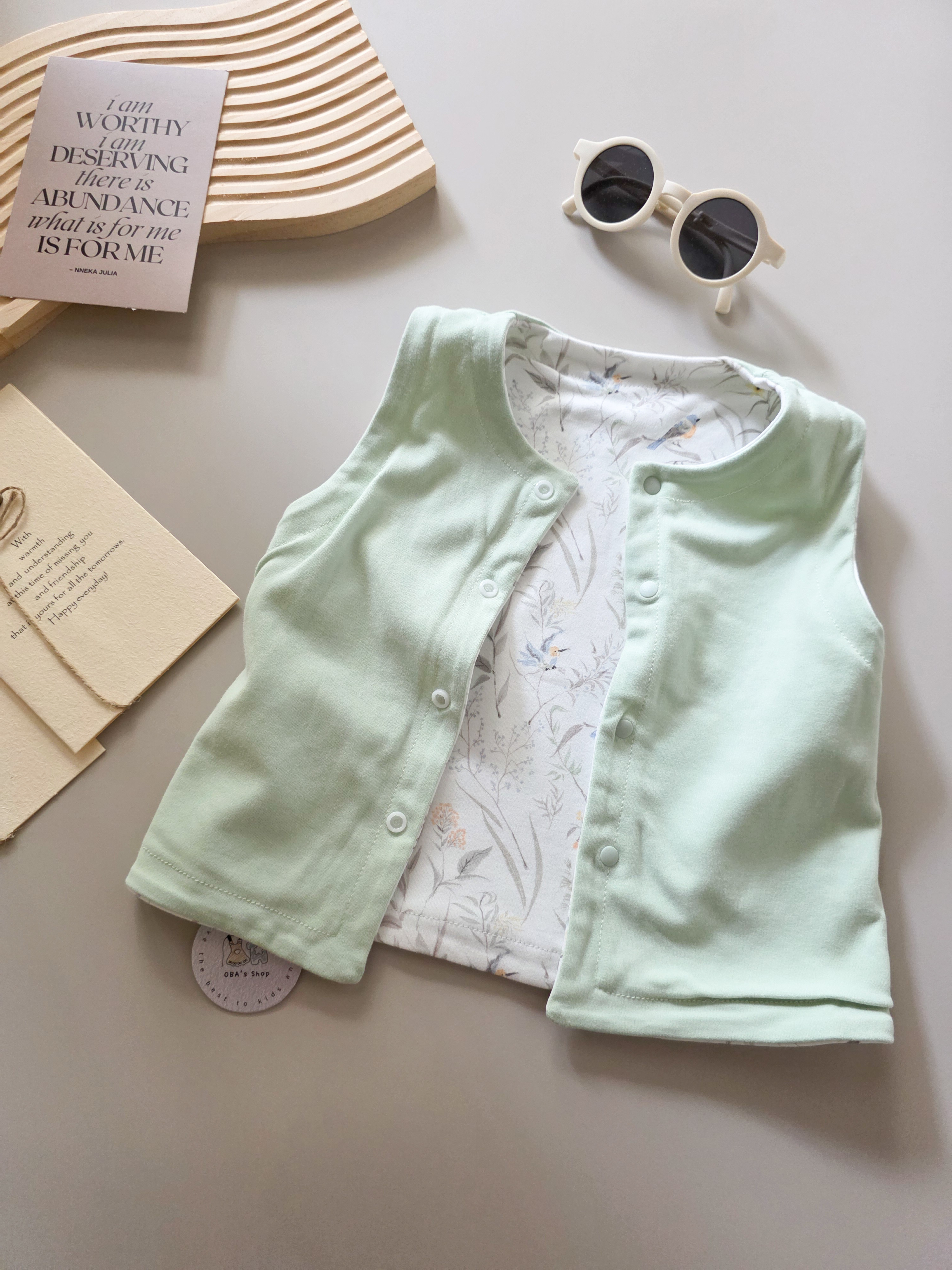 綠色鳥園 寶寶純棉背心