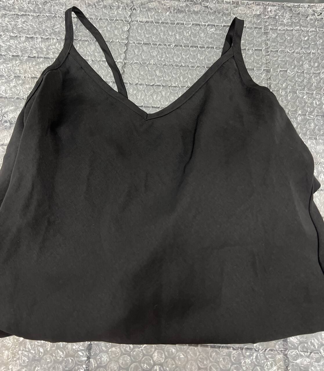 [S] DKNY BLACK MAXI EVENING DRESS SATIN, DJ4D9053-BLK [FINAL SALE] (SD1535)