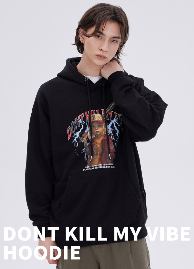 【韓國預購】AKR090127 Dysfunct 連帽衛衣 (Dont Kill My Wibe)