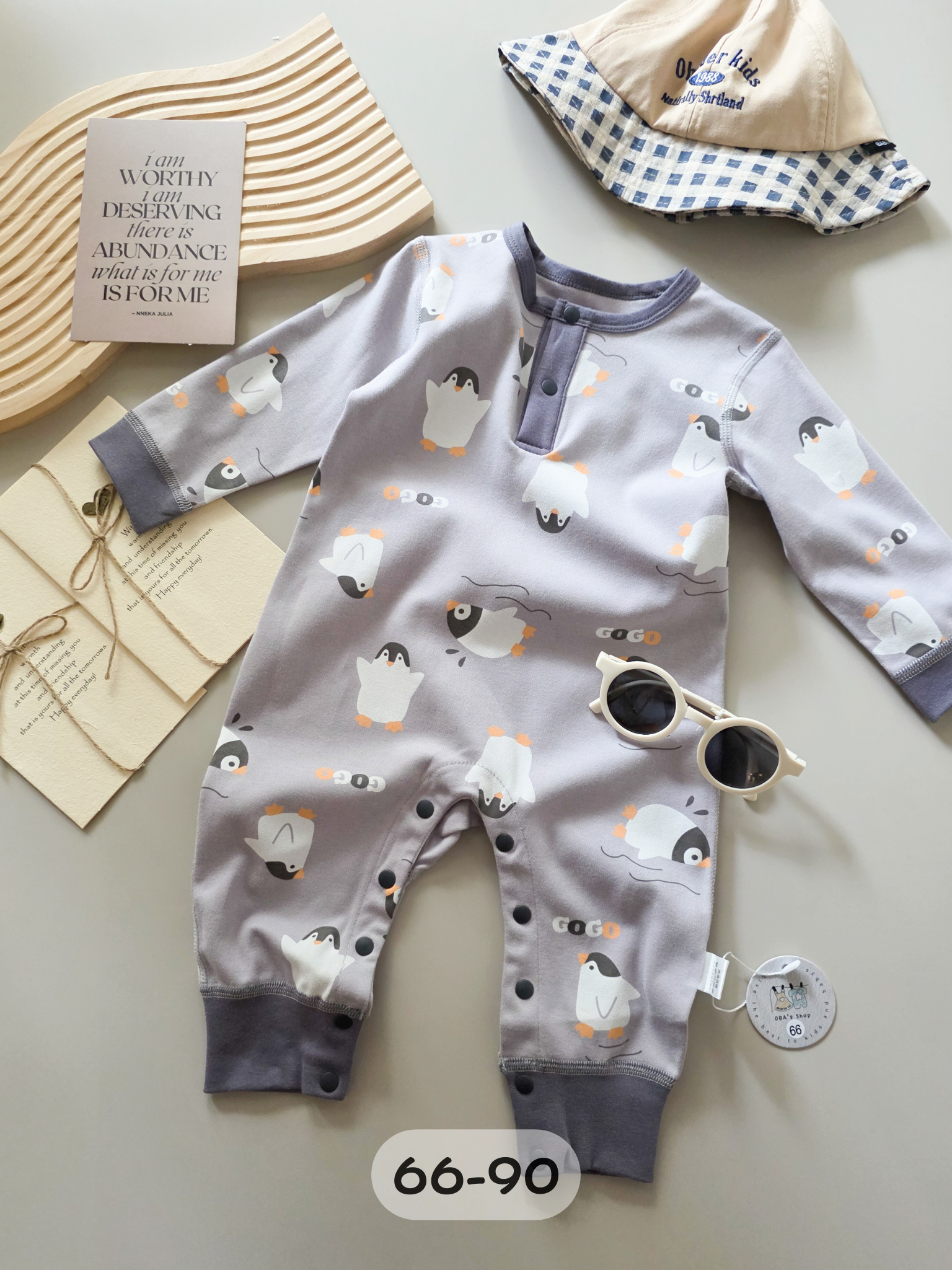 企鵝派對 長袖連身衣