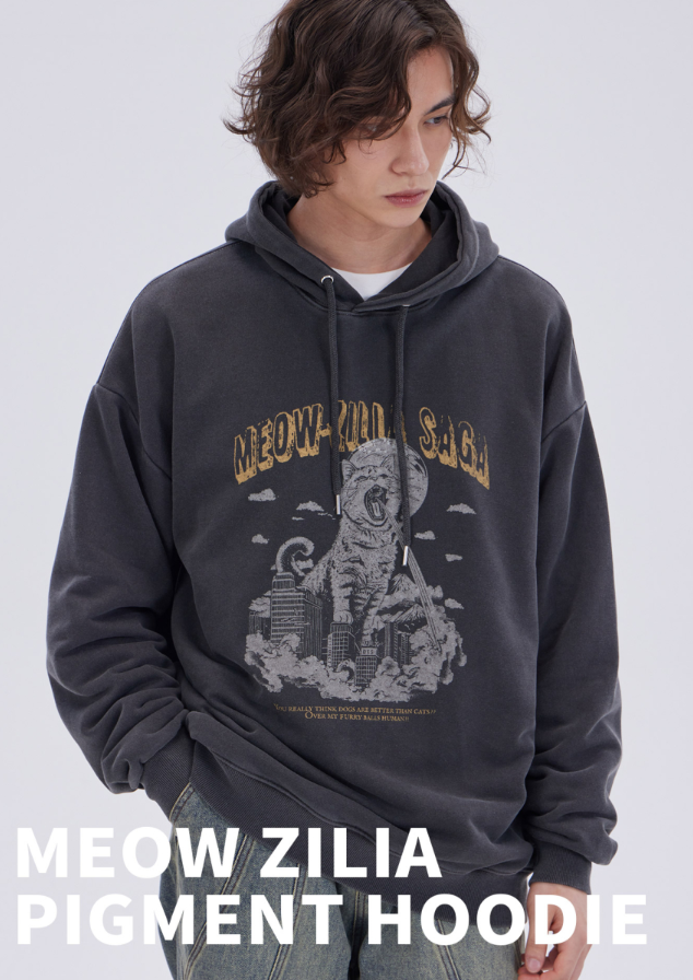 【韓國預購】AKR090123 Dysfunct 連帽衛衣 (Meow Zilia)