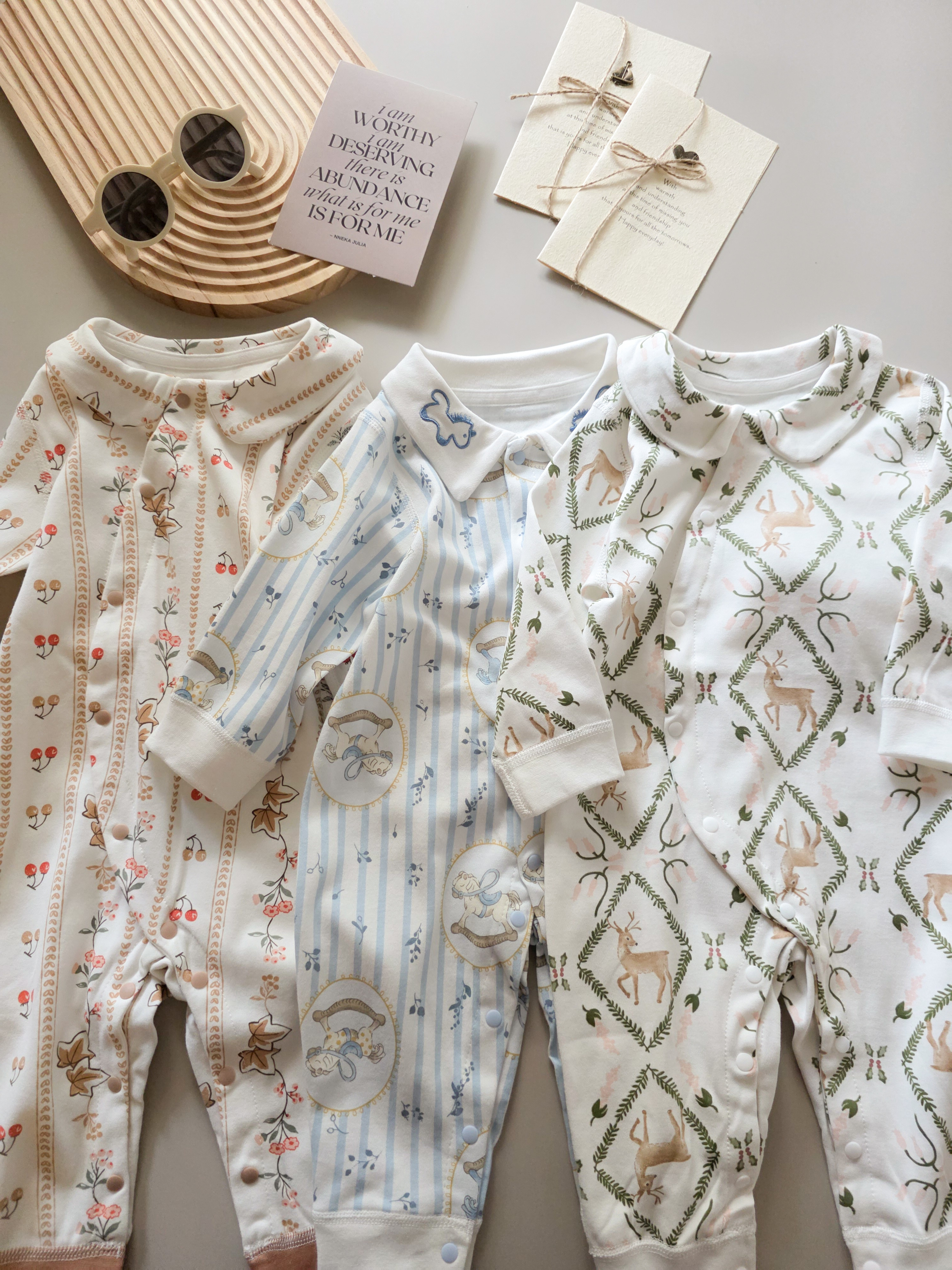 藍色木馬 長袖連身衣