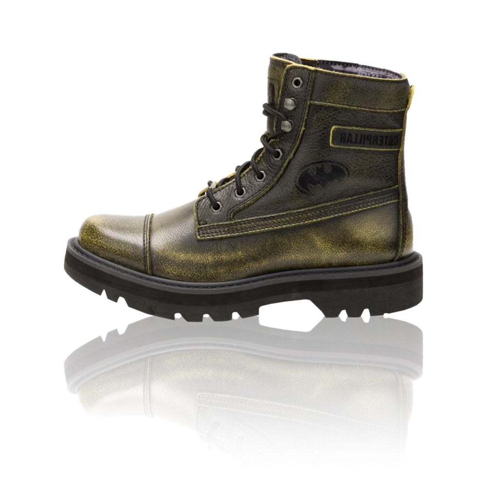 CAT CA111707/A 仿舊真皮中筒靴 古銅色 男女通用款