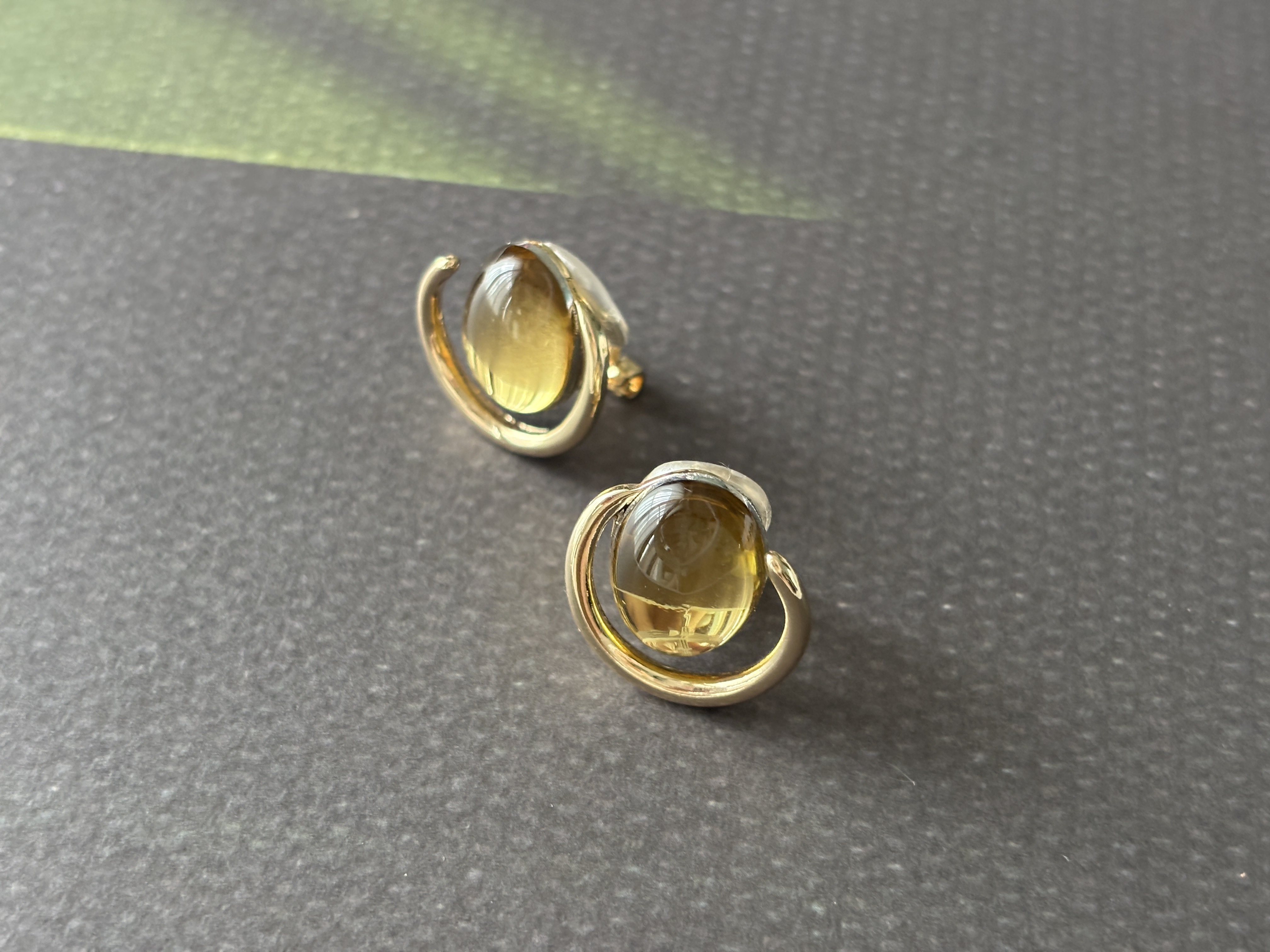 東京選物。夾式寶石耳環