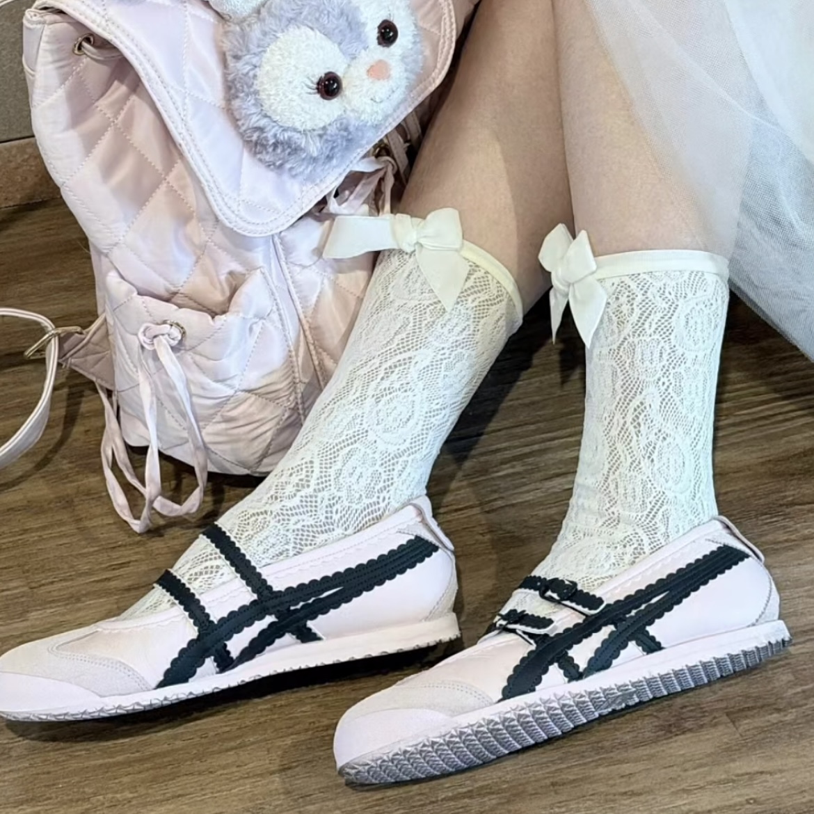 ONITSUKA TIGER MEXICO 66 TGRS 黑粉色 瑪莉珍 鬼塚虎 芭蕾鞋 1182A678-700