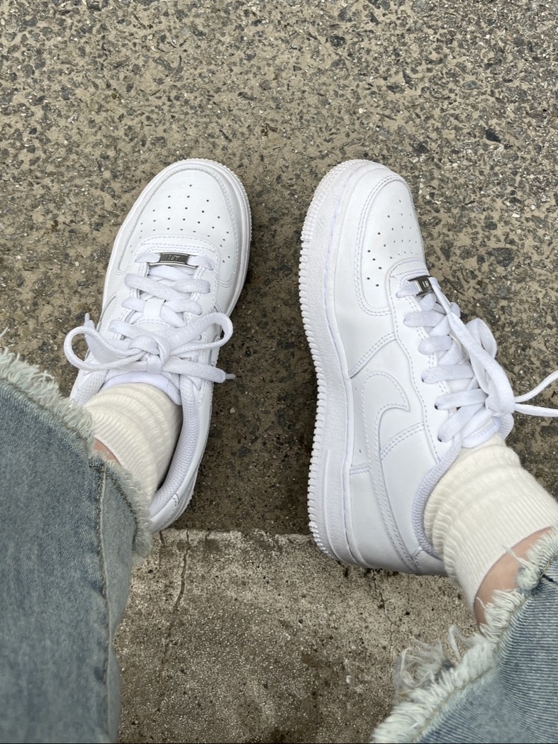 Nike Air Force 1 LE (GS) 經典 AF1 全白 大童鞋 FV5951-111 DH2920-111