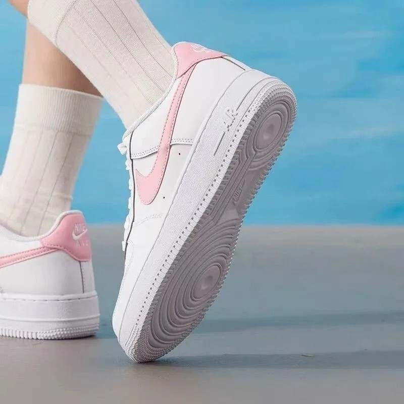 【現貨】Nike Air Force 1 (GS) 粉鈎 AF1 白粉大童女鞋 CT3839-115