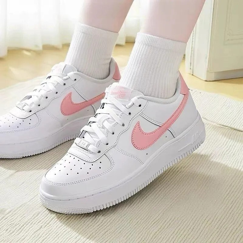 【現貨】Nike Air Force 1 (GS) 粉鈎 AF1 白粉大童女鞋 CT3839-115