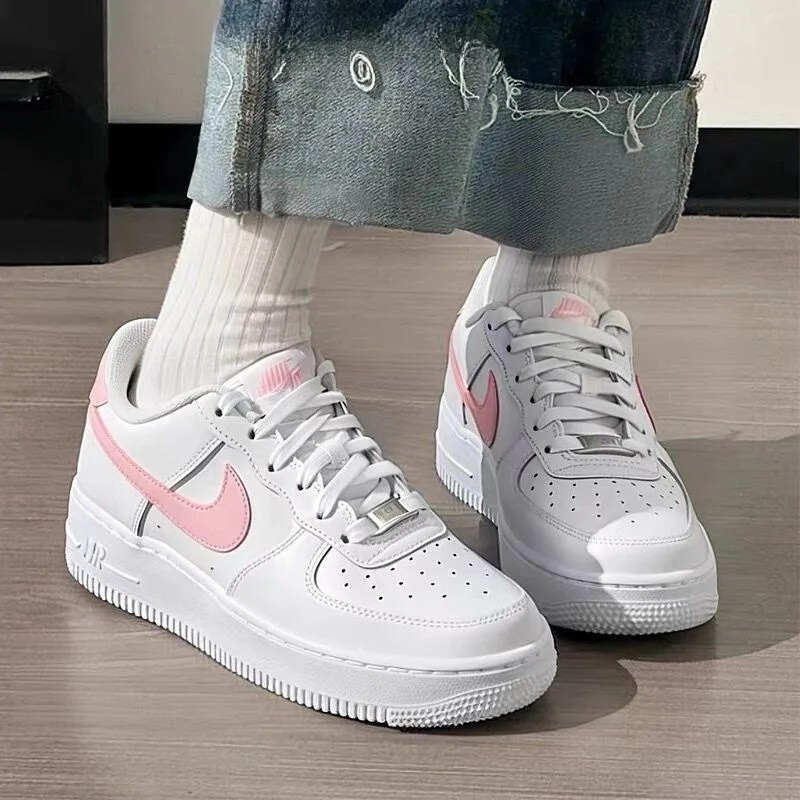 【現貨】Nike Air Force 1 (GS) 粉鈎 AF1 白粉大童女鞋 CT3839-115