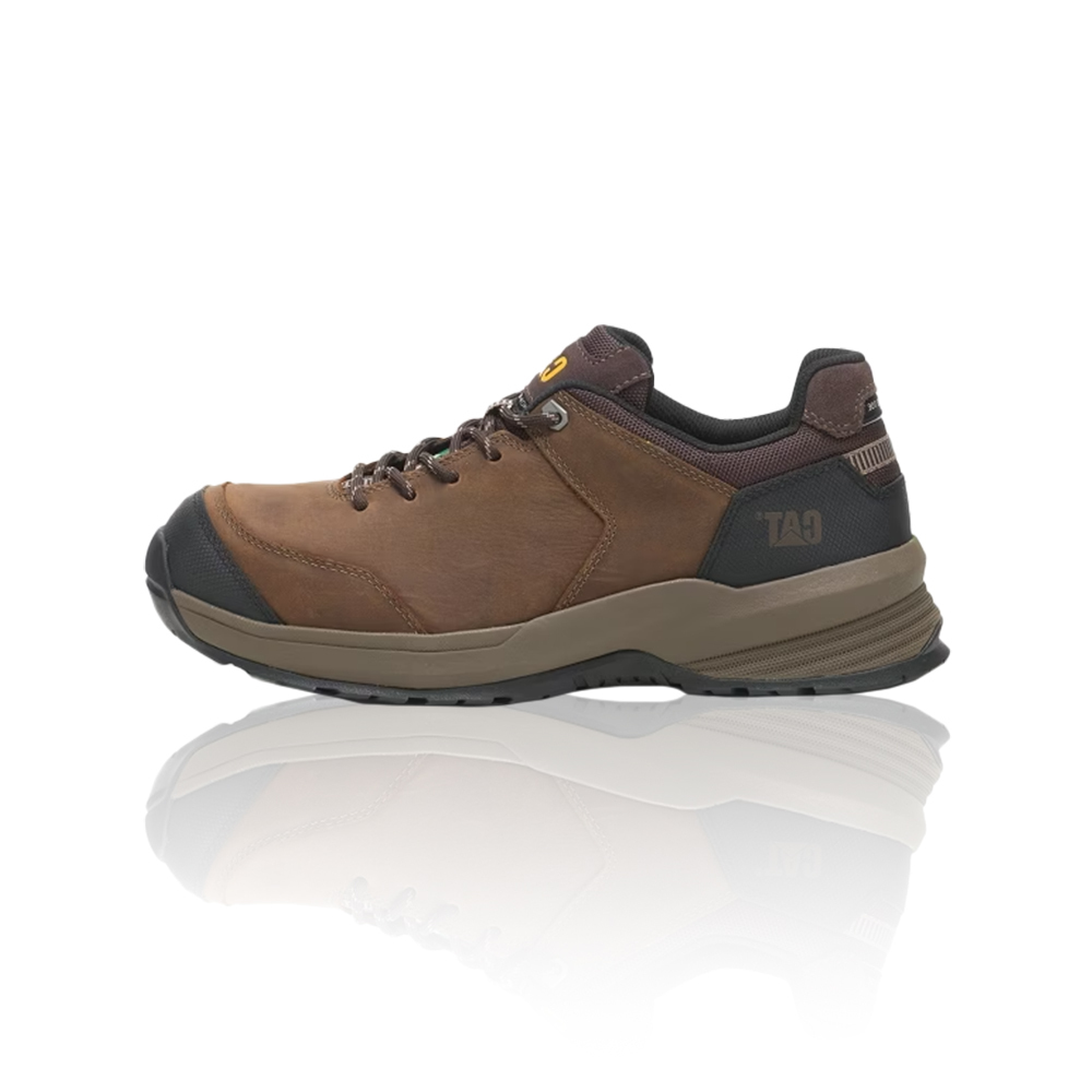 CAT CA725307 皮革低筒工裝鞋 簡約棕