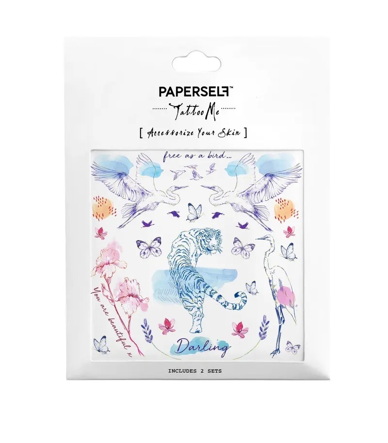 Paperself｜虎鶴之情 Tiger & Crane 刺青紋身貼紙