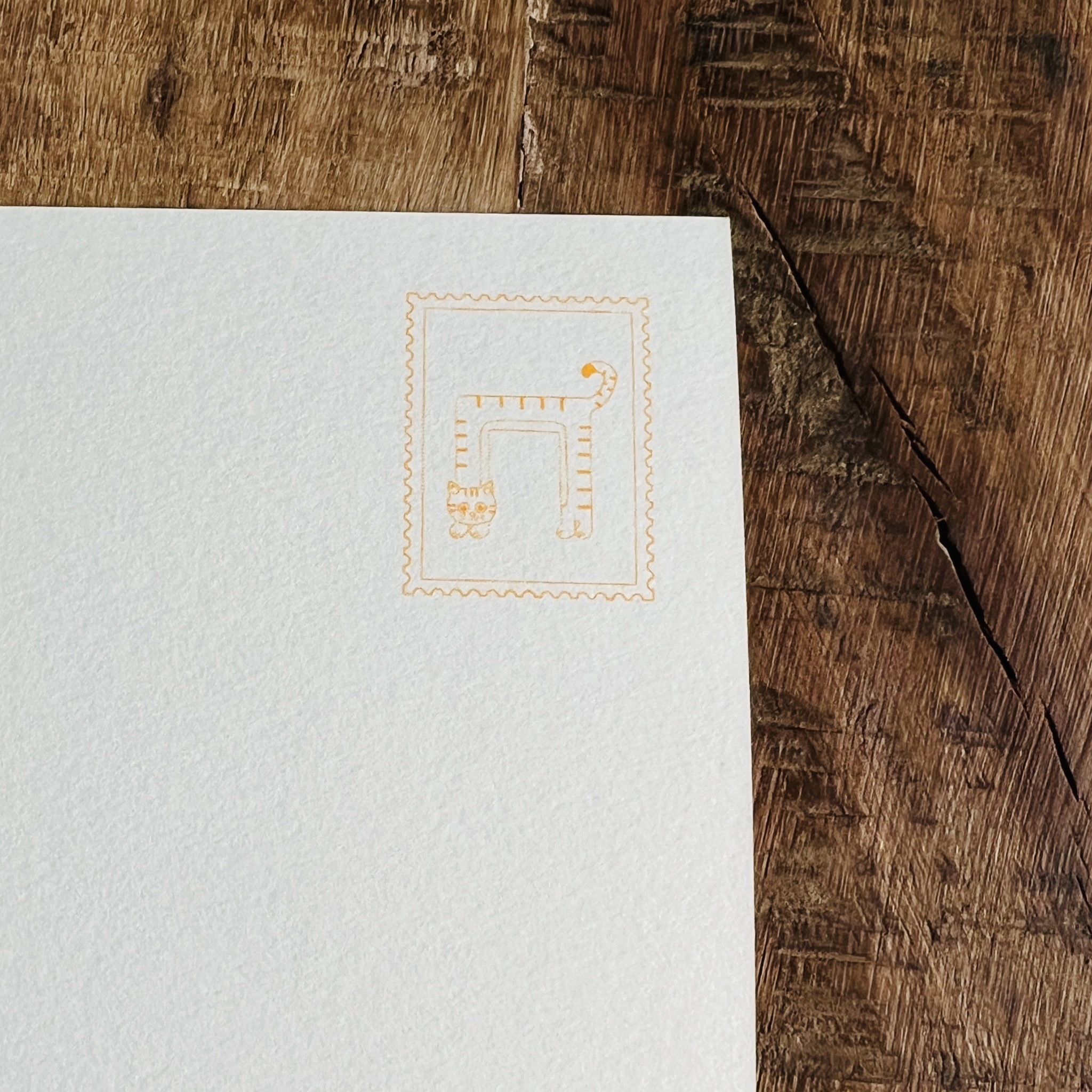 貓咪的「ㄇ」/孔版印刷明信片