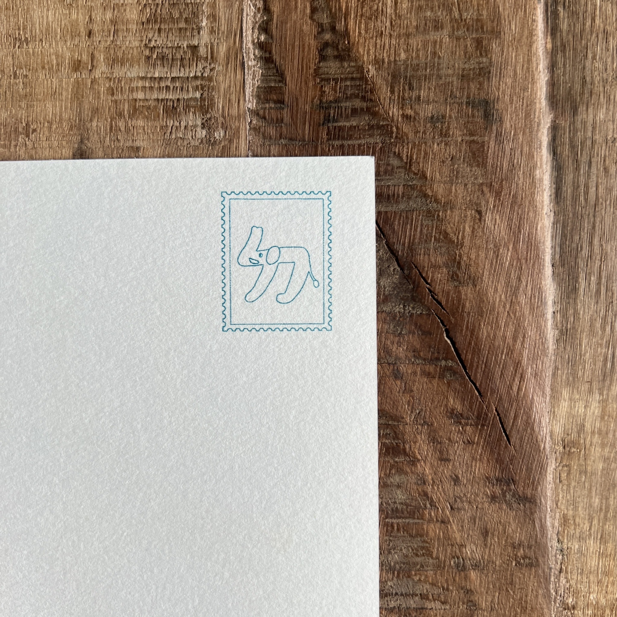 大象的「ㄉ」/孔版印刷明信片