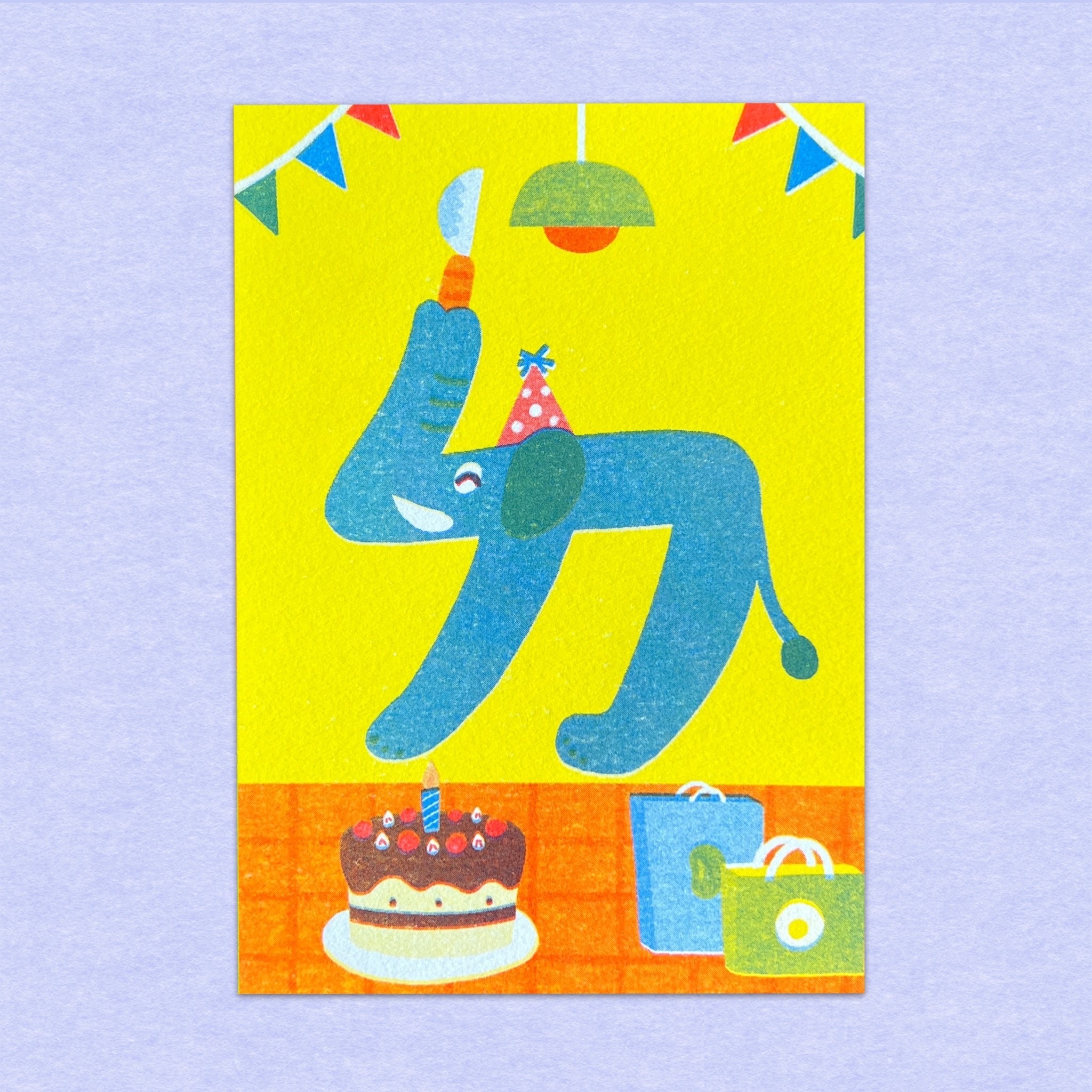 大象的「ㄉ」/孔版印刷明信片