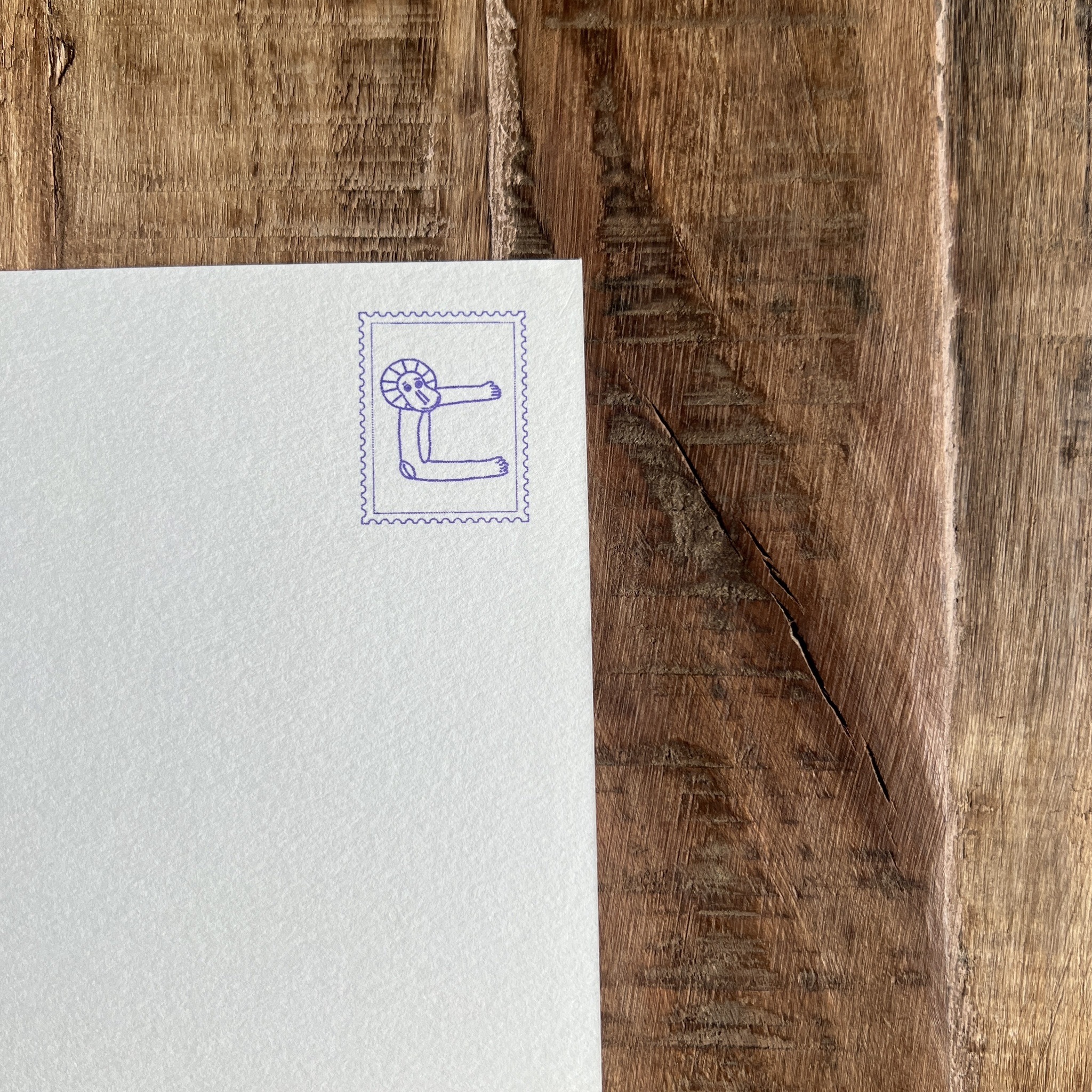 狒狒的「ㄈ」/孔版印刷明信片