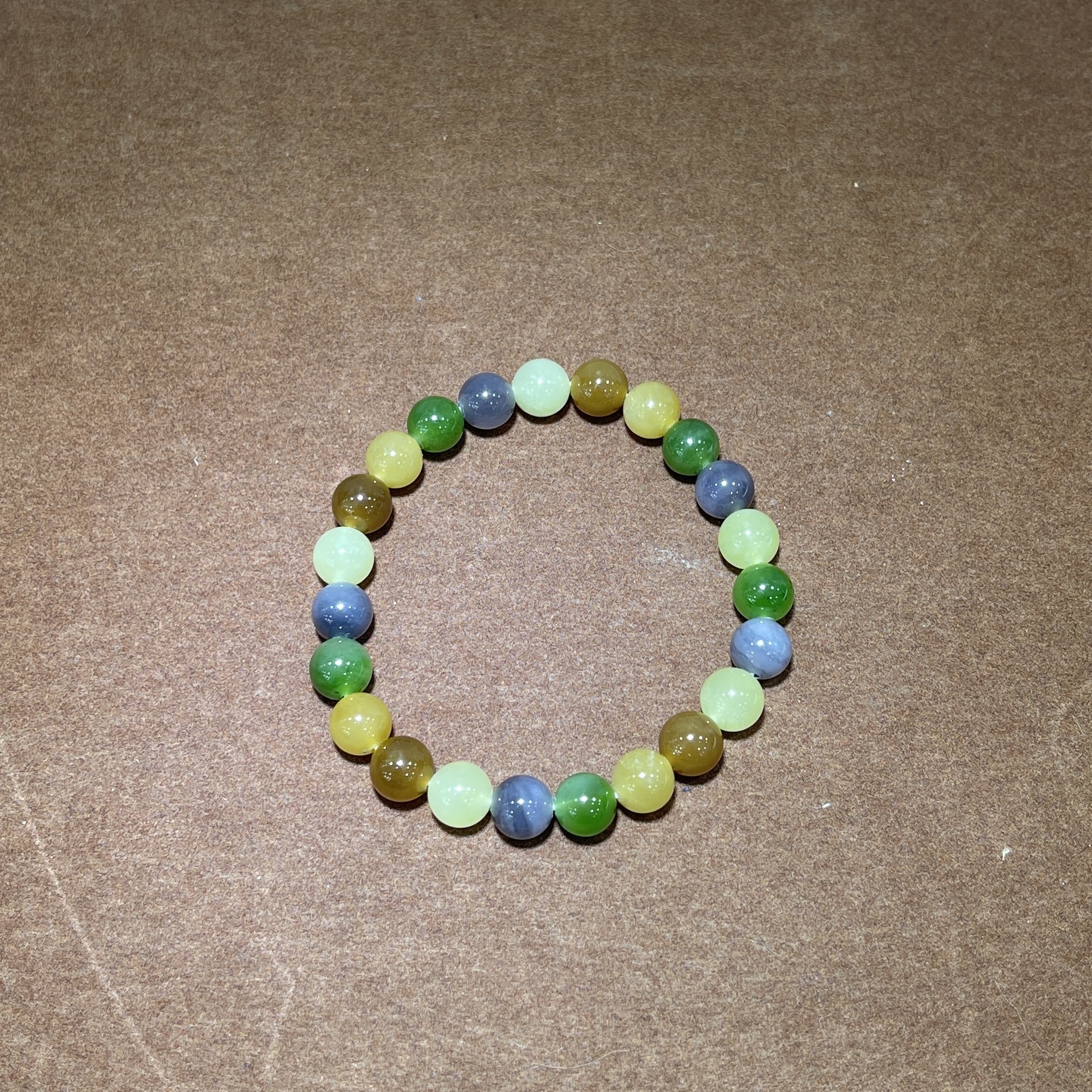 0901ht113-和田玉-8m4 色樓蘭手串/個（A113）