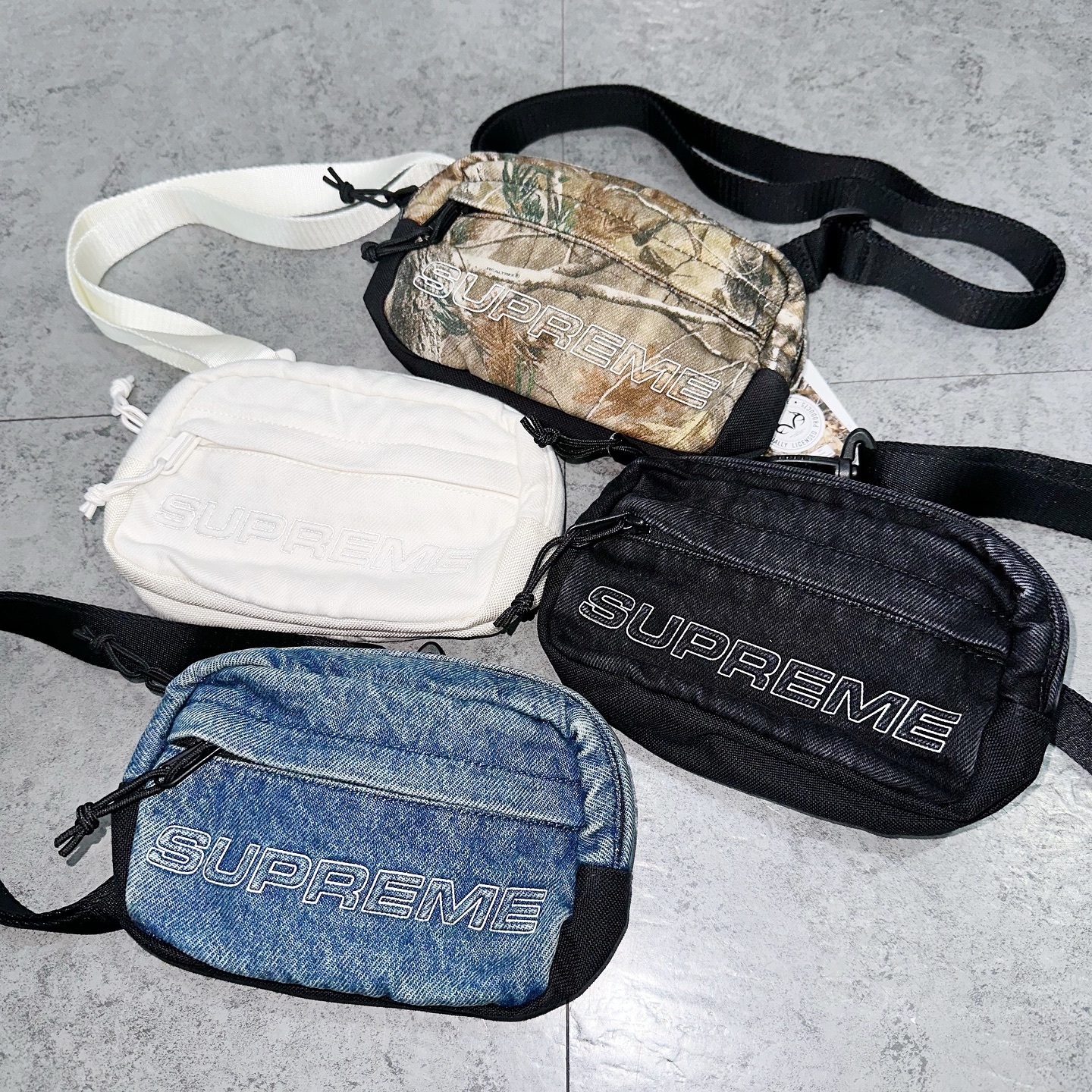 SUPREME FW25 DENIM MINI SHOULDER BAG 反光四色