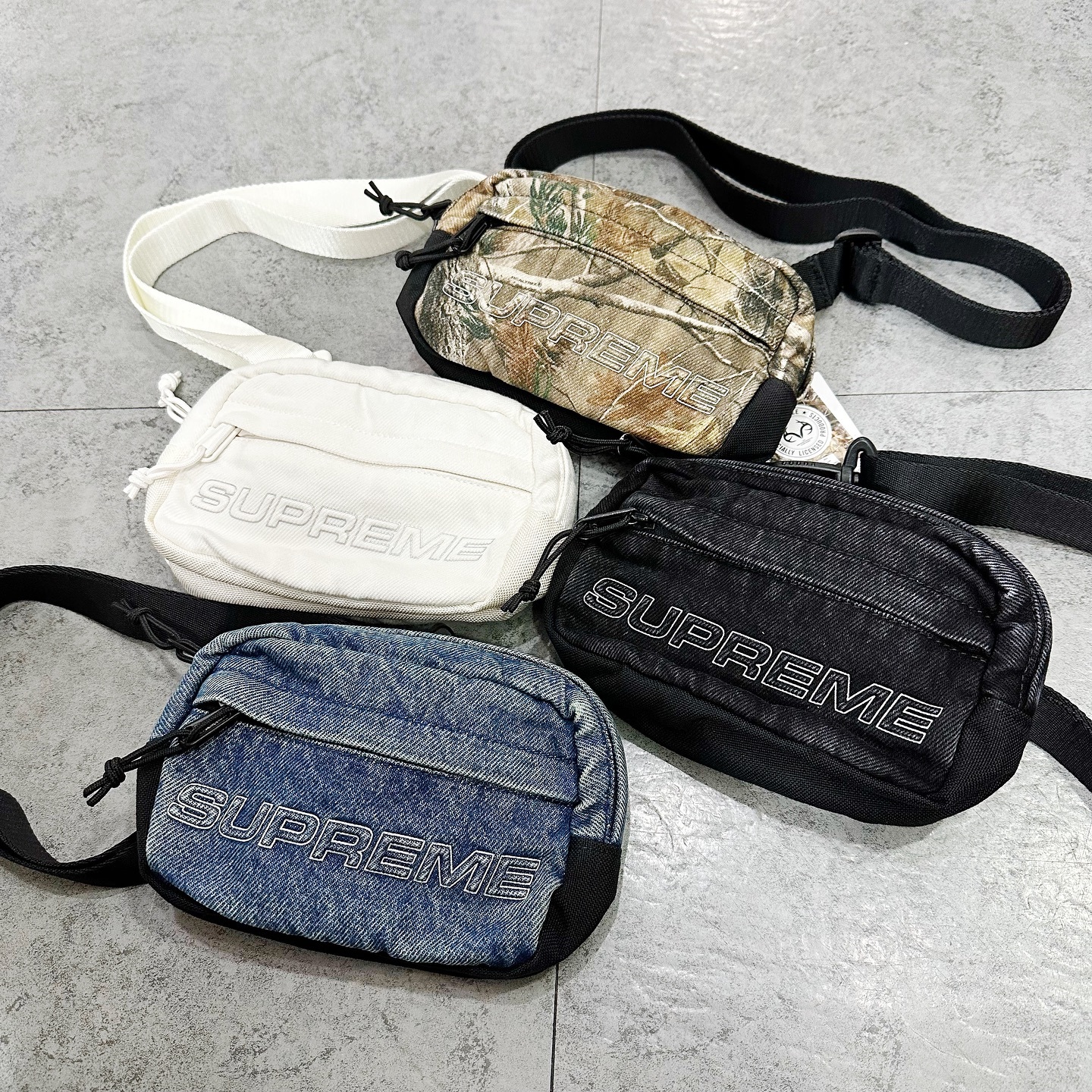 SUPREME FW25 DENIM MINI SHOULDER BAG 反光四色