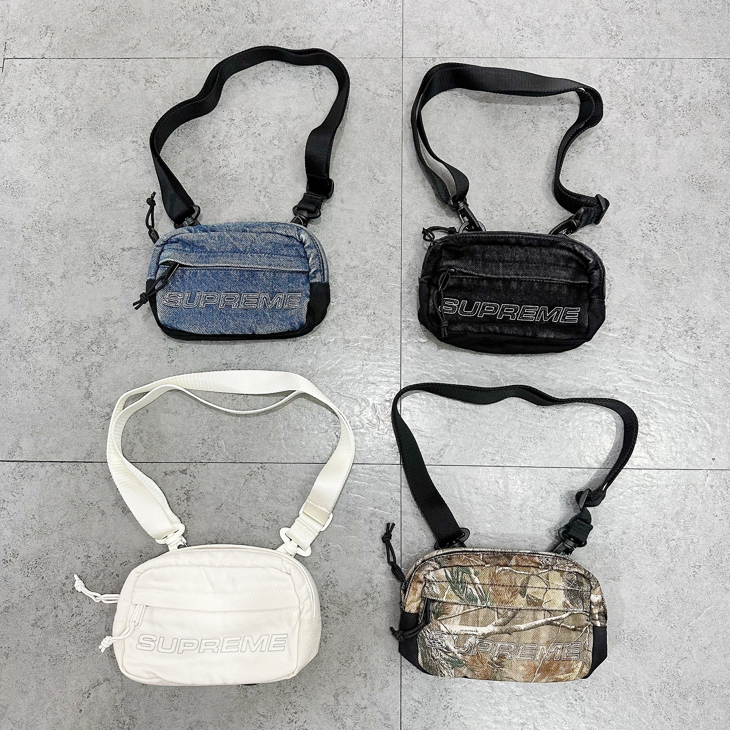 SUPREME FW25 DENIM MINI SHOULDER BAG 反光四色