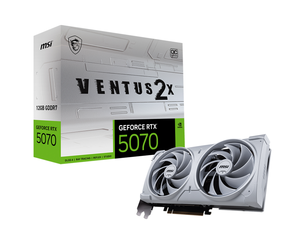 微星 RTX5070 12G VENTUS 2X OC WHITE